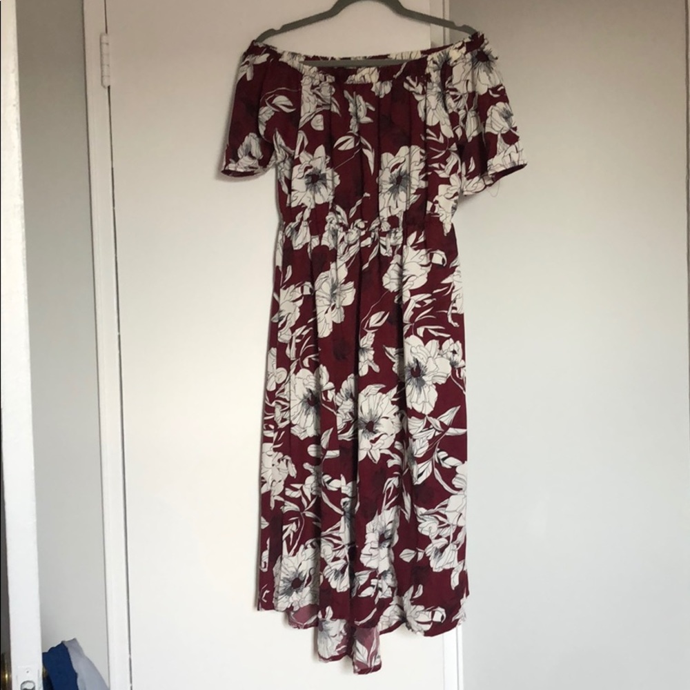 Off Should Floral Dress